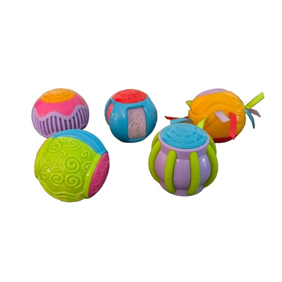 Fisher Price Touch‎ & Tickle Roll-A-Rounds Sensory Toys Lot Of 5 Textured - Picture 2 of 4